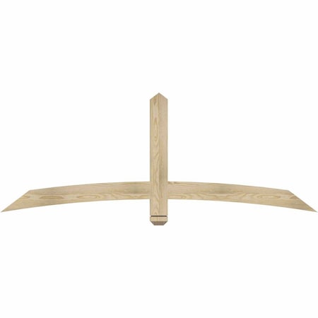 Ekena Millwork Bellingham Rough Sawn Timber Gable Bracket, Douglas Fir, 72"W x 27"H x 2"D x 4"F, 9/12 Pitch GBW072X27X0204BEL00RDF